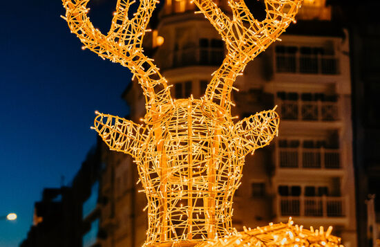 Mooie en sfeervolle kerstverlichting in Knokke-Heist