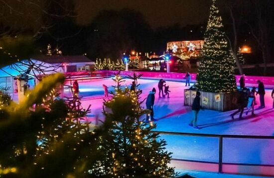 Winter in Oostende pakt uit met overdekte schaatspiste op de vijver